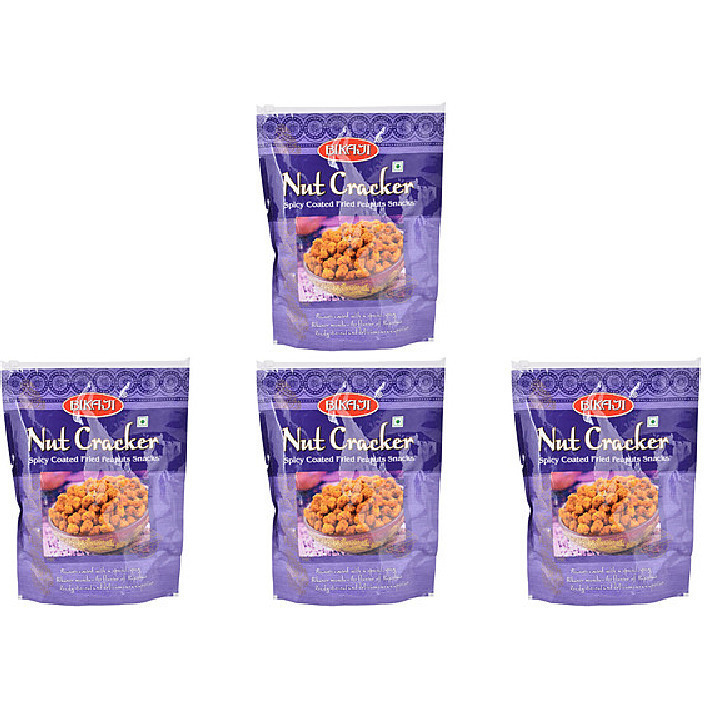 Pack of 4 - Bikaji Coated Peanuts Nut Cracker - 400 Gm (14.1 Oz)