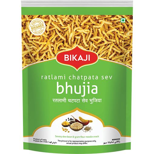 Pack of 3 - Bikaji Ratlami Chatpata Sev Bhujia - 400 Gm (14 Oz)