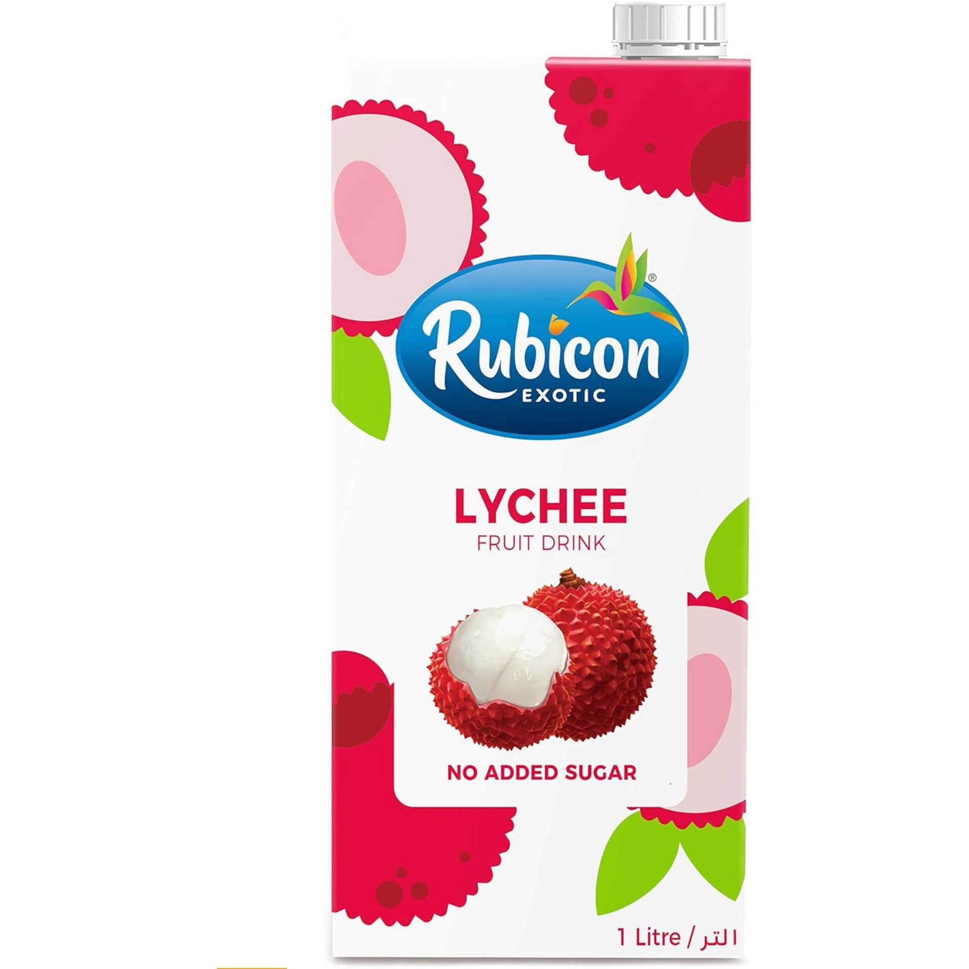 Pack of 2 - Rubicon Lychee Juice No Sugar Added - 1 L (33.8 Fl Oz)