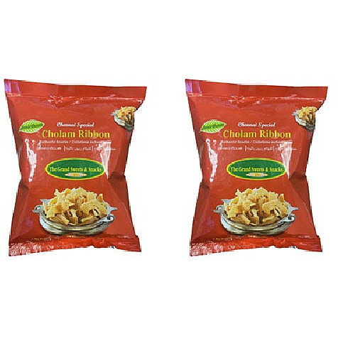 Pack of 2 - The Grand Sweet And Snacks Cholam Ribbon - 6 Oz (170 Gm) [Fs]