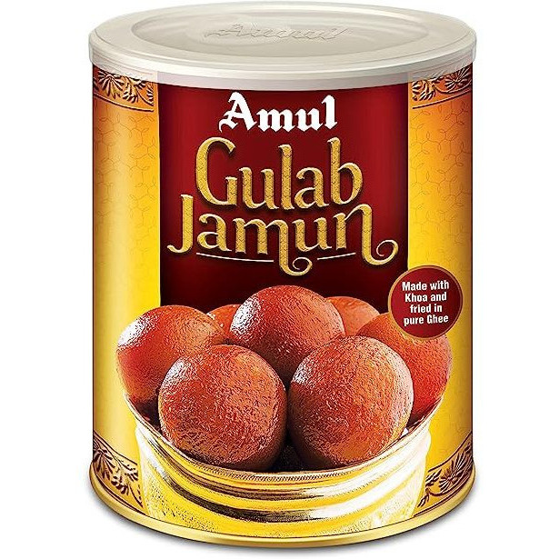 Pack of 2 - Amul Gulab Jamun Can - 1 Kg (2.2 Lb)