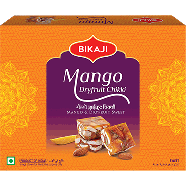 Pack of 4 - Bikaji Mango Dry Fruit Chikki - 250 Gm (8.81 Oz)
