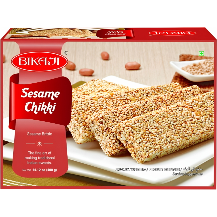 Pack of 2 - Bikaji Sesame Chikki - 400 Gm (14 Oz)