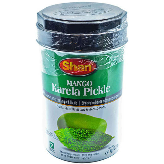 Pack of 3 - Shan Karela Mango Mix Pickle - 1 Kg (2.2 Lb)
