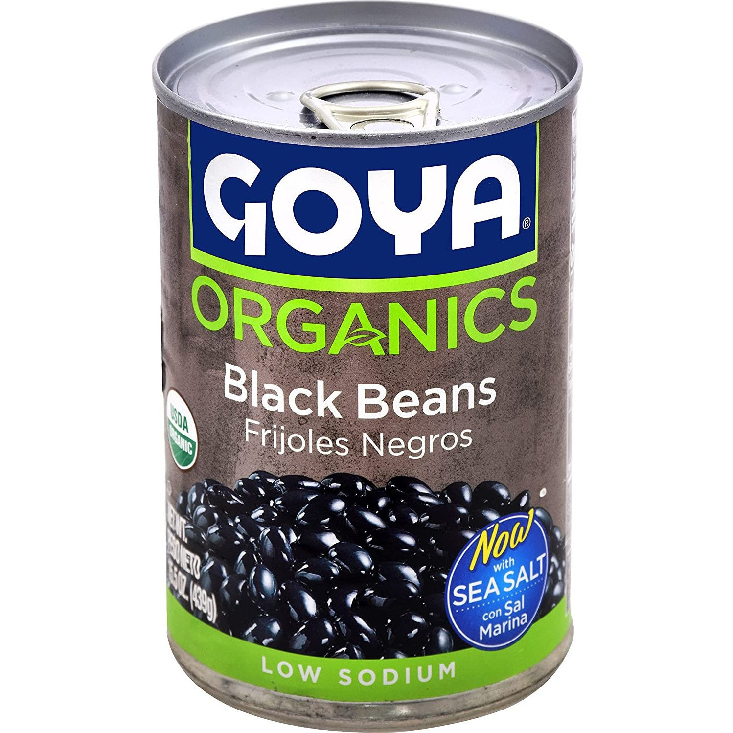 Pack of 2 - Goya Organics Black Beans - 15.5 Oz (439 Gm)