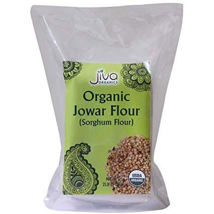 Pack of 3 - Jiva Organics Organic Jowar Flour - 2 Lb (908 Gm)