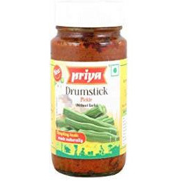 Pack of 2 - Priya Drumstick Pickle No Garlic - 300 Gm (10 Oz)