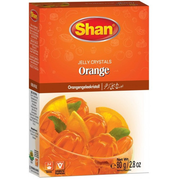 Pack of 2 - Shan Jelly Crystals Orange - 80 Gm (2.8 Oz)