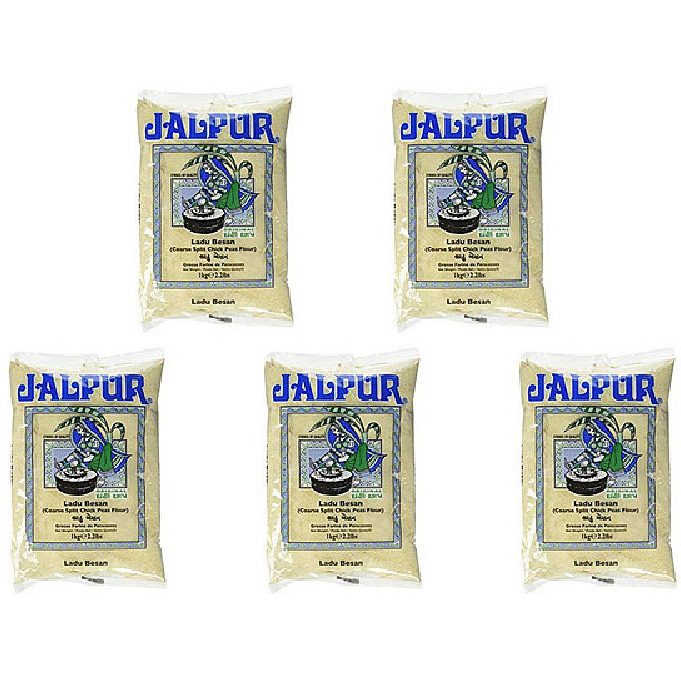 Pack of 5 - Jalpur Ladu Besan - 1 Kg (2.2 Lb)