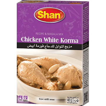 Pack of 4 - Shan Chicken White Korma Masala - 40 Gm (1.4 Oz) [50% Off]