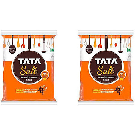 Pack of 2 - Tata Salt - 1 Kg (2.2 Lb)