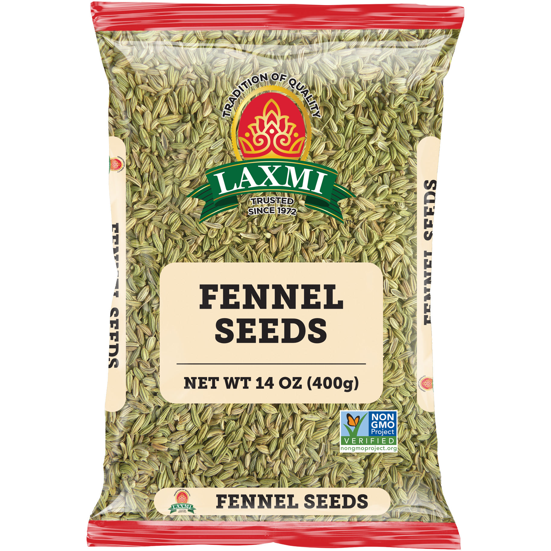 Pack of 4 - Laxmi Fennel Seeds - 400 Gm (14 Oz)