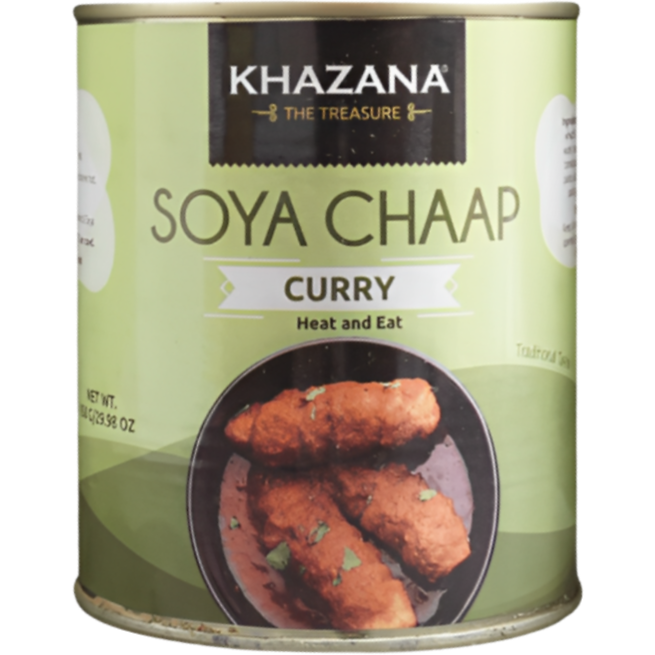 Pack of 4 - Khazana Soya Chaap Heat & Eat - 850 Gm (1.87 Lb)