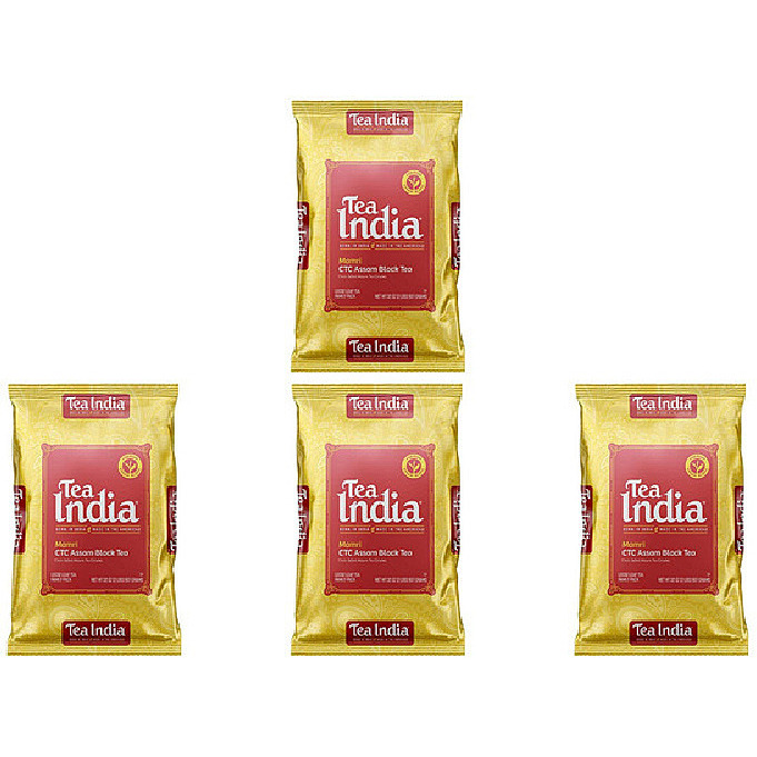 Pack of 4 - Tea India Ctc Assam Black Tea - 2 Lb (907 Gm)
