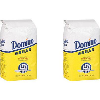 Pack of 2 - Domino Sugar Pure Cane - 4 Lb (1.81 Kg)