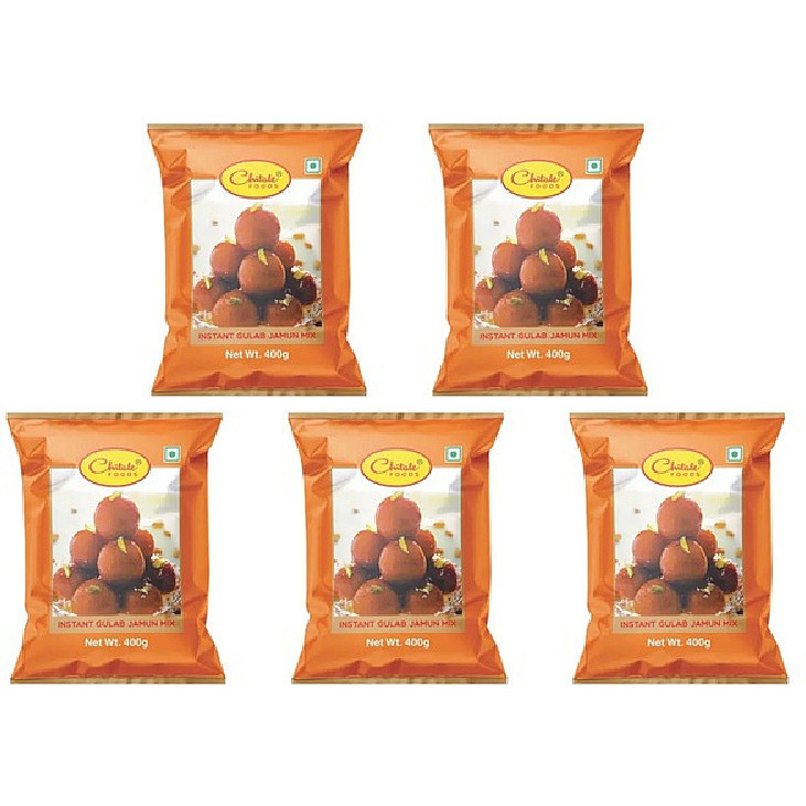 Pack of 5 - Chitale Instant Gulab Jamun Mix - 400 Gm (14 Oz)
