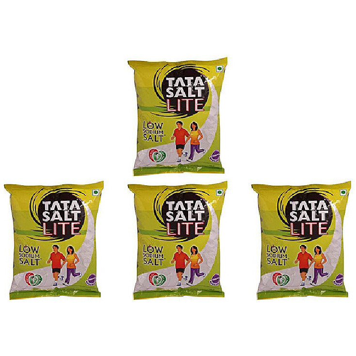 Pack of 4 - Tata Salt Lite Low Sodium - 1 Kg (2.2 Lb)