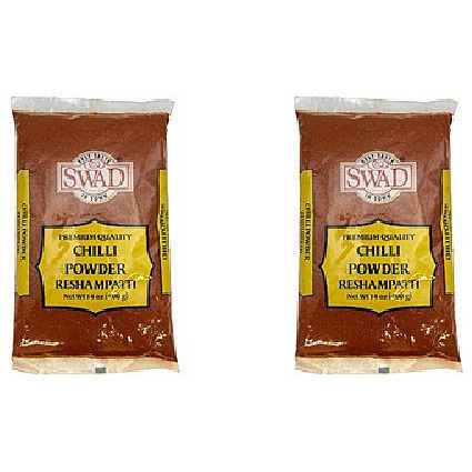 Pack of 2 - Swad Chilli Powder Reshampatti - 400 Gm (14 Oz) [50% Off]