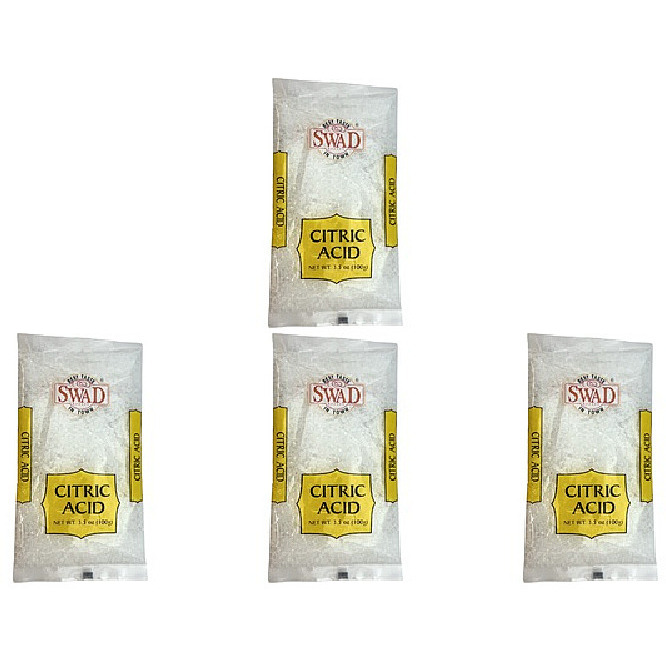 Pack of 4 - Swad Citric Acid - 100 Gm (3.5 Oz) [50% Off]