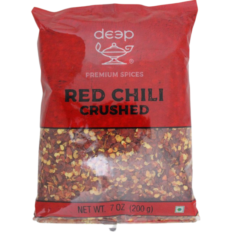 Pack of 5 - Deep Red Chilli Crushed - 200 Gm (7 Oz)