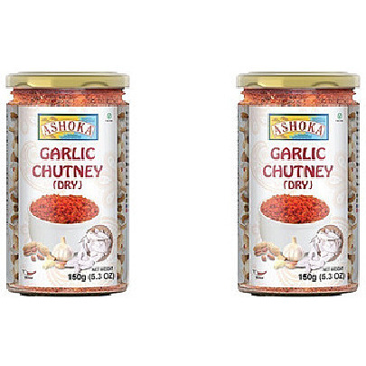 Pack of 2 - Ashoka Garlic Chutney Dry - 150 Gm (5.3 Oz)
