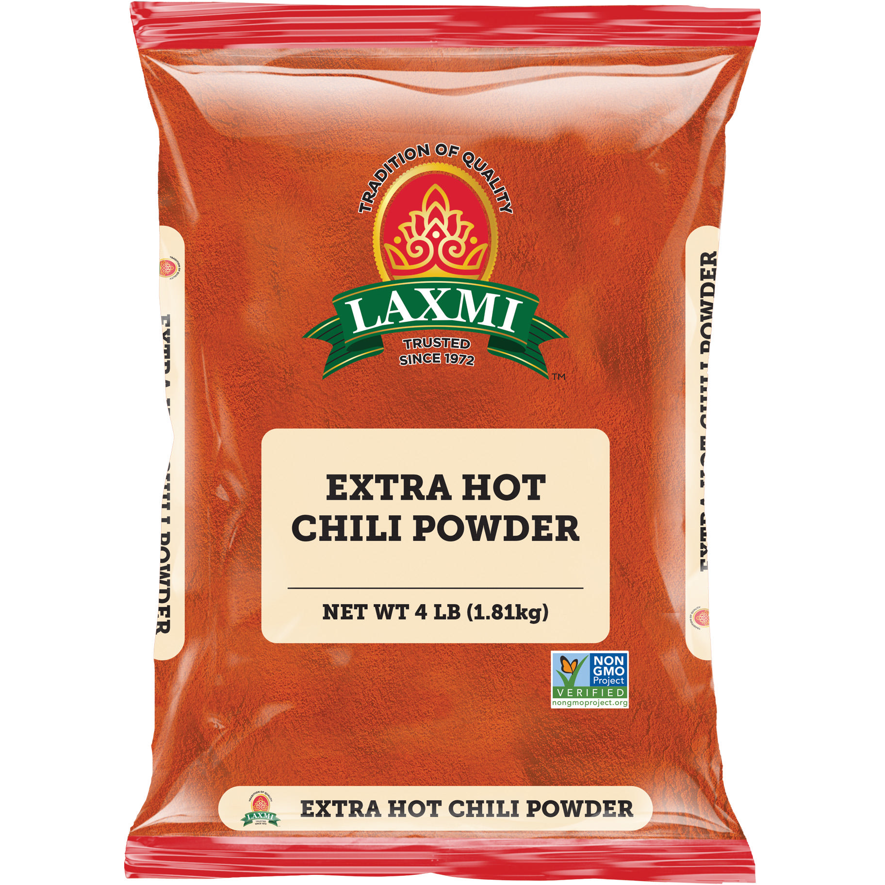 Pack of 3 - Laxmi Extra Hot Chilli Powder - 4 Lb (1.81 Kg)