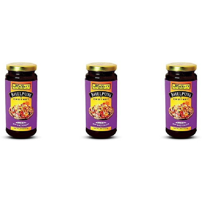 Pack of 3 - Mother's Recipe Bhelpuri Chuteney - 370 Gm (13.1 Oz)