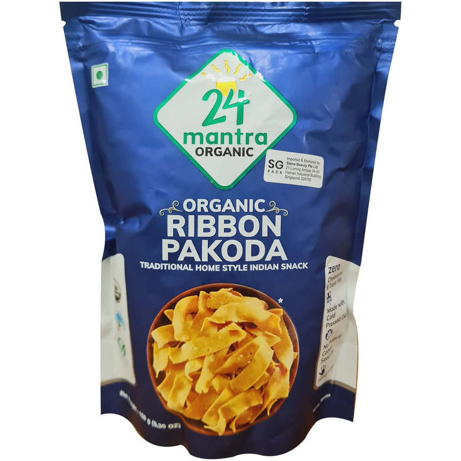 Pack of 4 - 24 Mantra Organic Ribbon Pakora - 150 Gm (5.30 Oz)