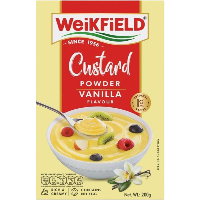 Pack of 2 - Weikfield Custard Powder Vanilla - 200 Gm (7 Oz)