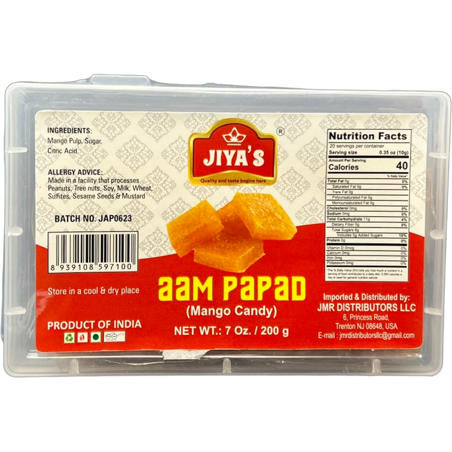 Pack of 2 - Jiya's Aam Papad Candy - 200 Gm (7 Oz)