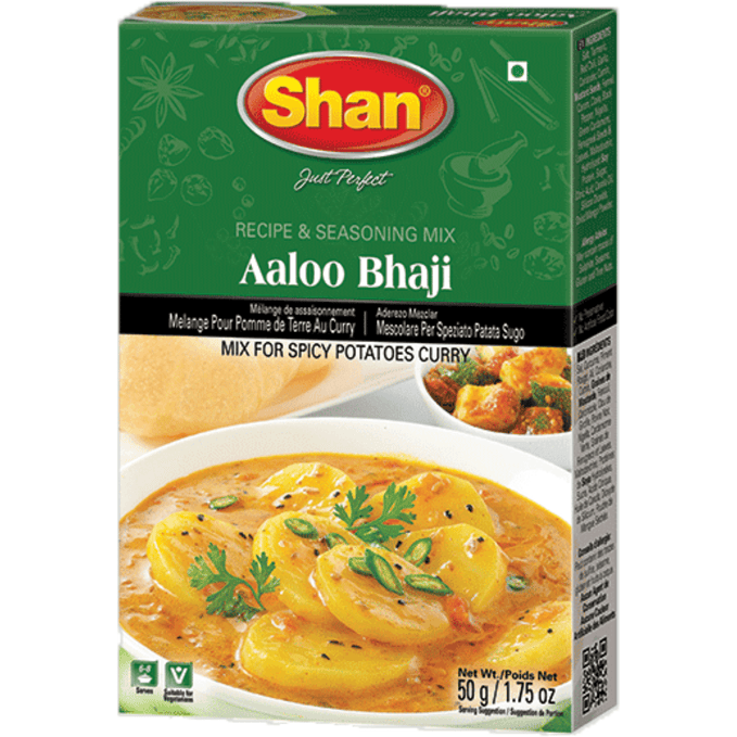 Pack of 5 - Shan Aaloo Bhaji Spice Mix - 50 Gm (1.76 Oz)