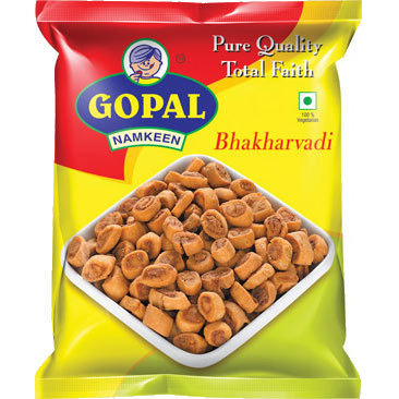 Pack of 3 - Gopal Namkeen Bhakharvadi - 500 Gm (1.1 Lb)