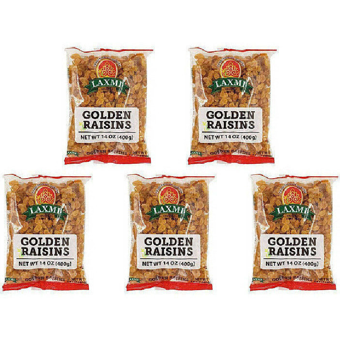 Pack of 5 - Laxmi Golden Raisins - 14 Oz (400 Gm)