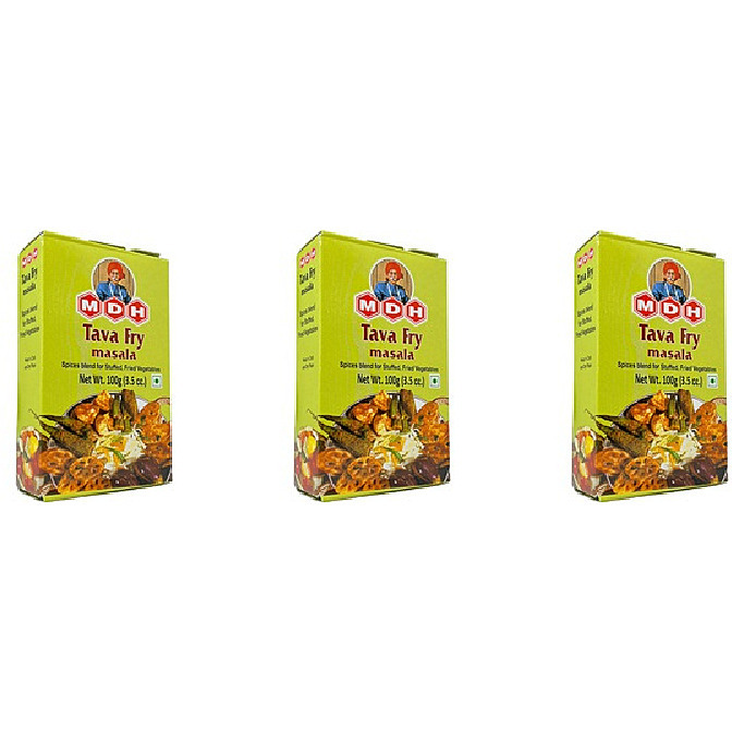 Pack of 3 - Mdh Tava Fry Masala - 100 Gm (3.5 Oz)