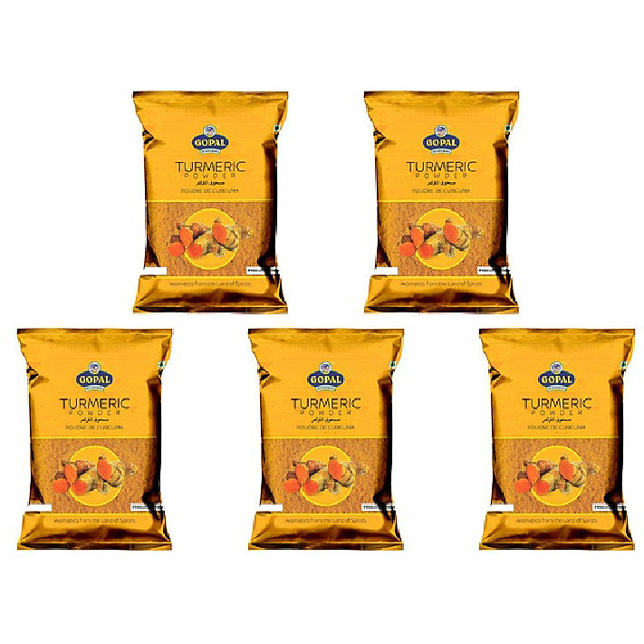 Pack of 5 - Gopal Turmeric Powder - 200 Gm (7.05 Oz)