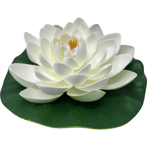Pack of 3 - Plastic Lotus Flower Large - 8 In