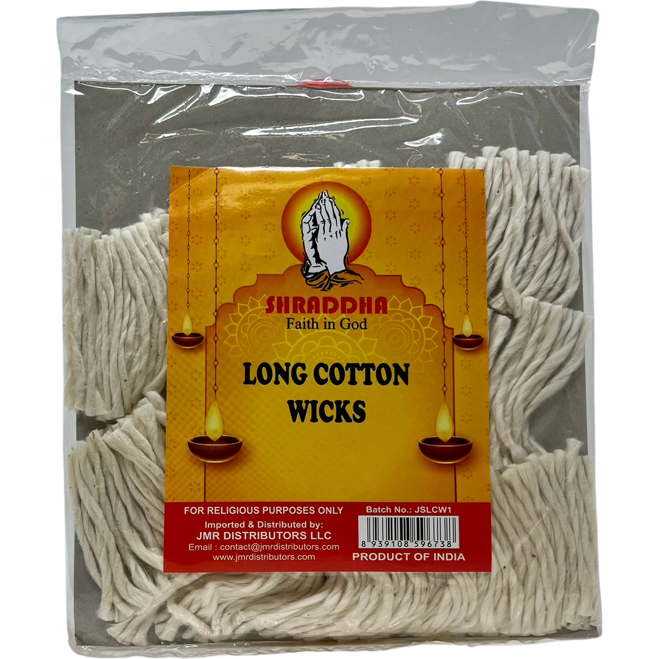 Pack of 2 - Shraddha Long Cotton Wicks - 18 Gm