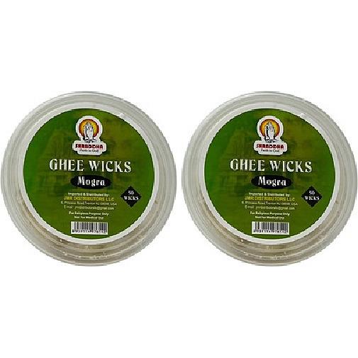 Pack of 2 - Shraddha Ghee Wicks Mogra - 50 Pc