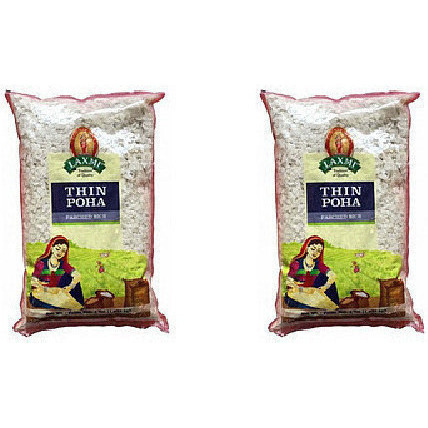 Pack of 2 - Laxmi Thin Poha - 4 Lb (1.81 Kg)