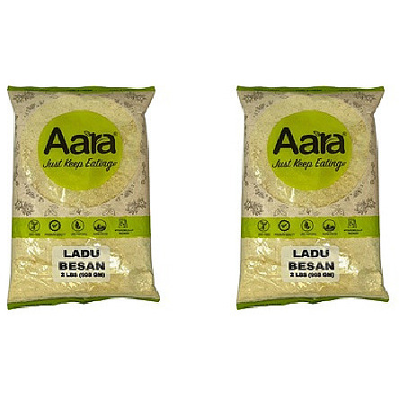 Pack of 2 - Aara Ladu Besan - 2 Lb (908 Gm)