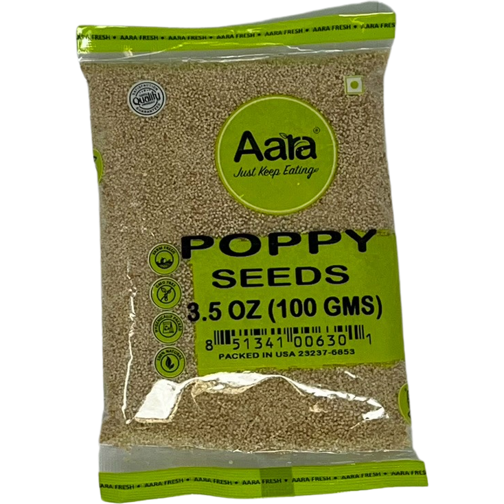 Pack of 4 - Aara Poppy Seeds - 100 Gm (3.5 Oz)