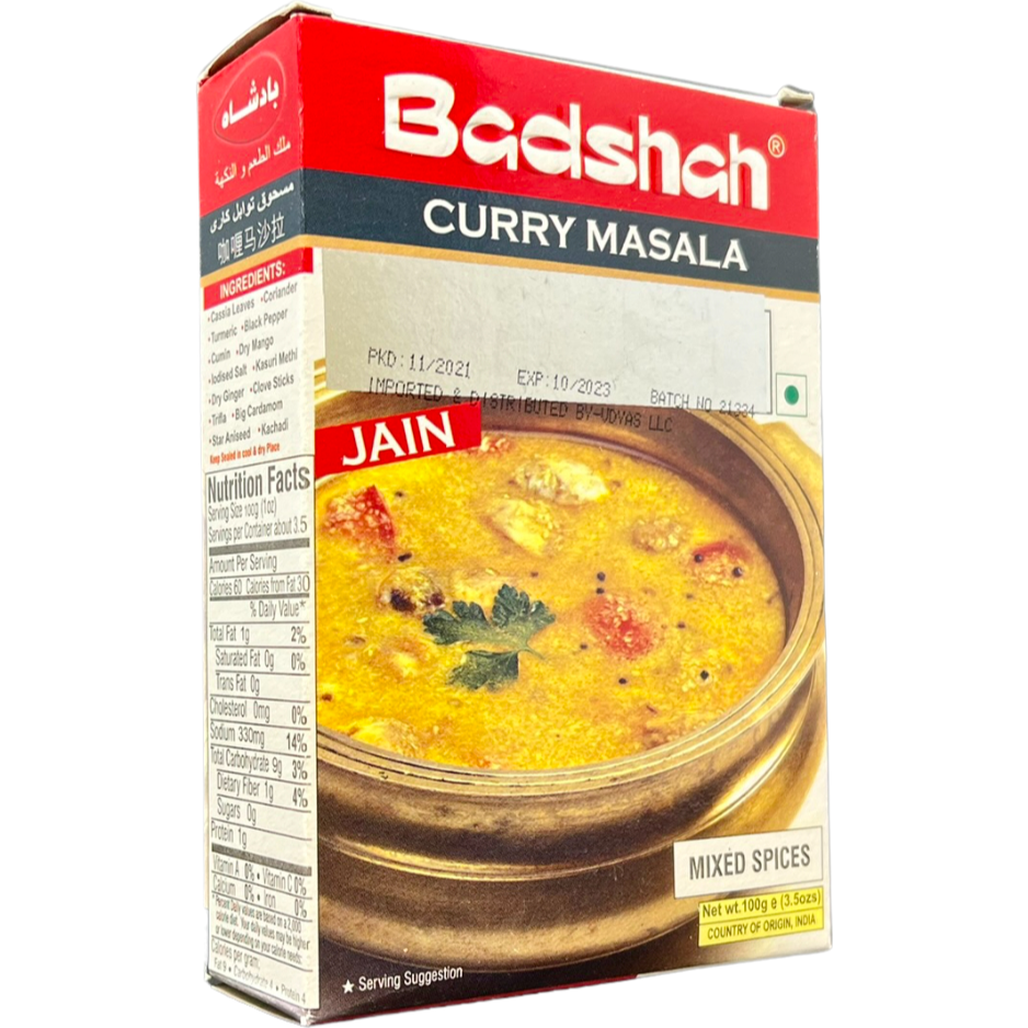 Pack of 5 - Badshah Jain Curry Masala - 100 Gm (3.5 Oz)