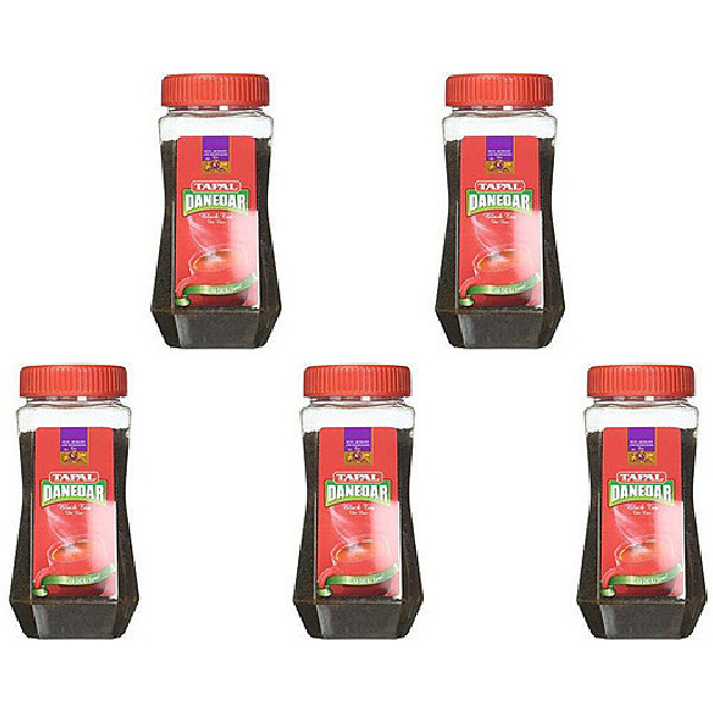 Pack of 5 - Tapal Danedar Black Tea Jar - 450 Gm (15.87 Oz)