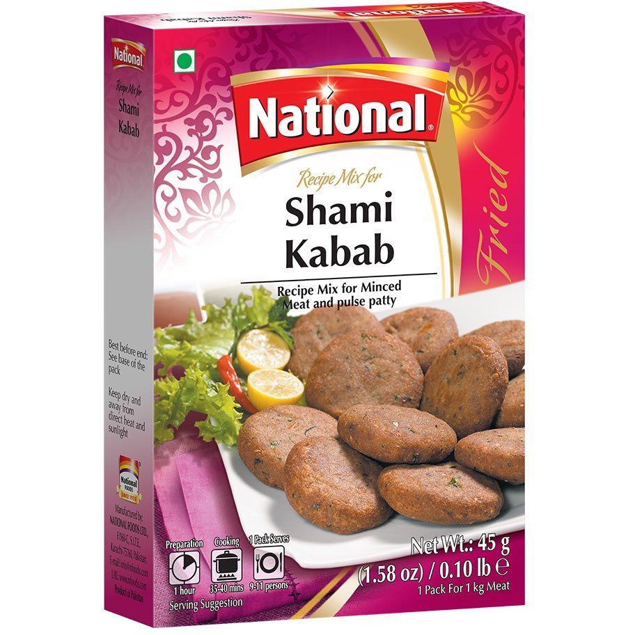 Pack of 3 - National Recipe Mix For Shami Kabab - 45 Gm (1.58 Oz)