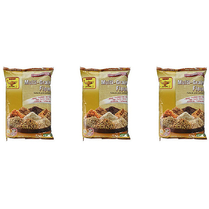 Pack of 3 - Deep Multi Grain Flour - 4 Lb (1.8 Kg)