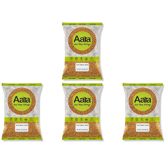 Pack of 4 - Aara Fenugreek Seeds - 7 Oz (200 Gm)