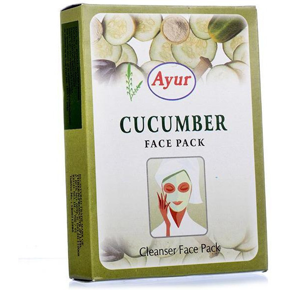 Pack of 5 - Ayur Herbals Cucumber Face Pack - 100 Gm (3.5 Oz)