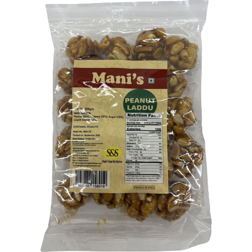 Pack of 2 - Mani's Peanut Ladoo - 200 Gm (6 Oz)