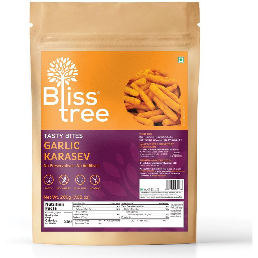Pack of 2 - Bliss Tree Garlic Karasev - 200 Gm (7.05 Oz)