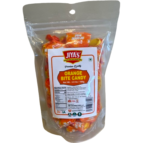 Pack of 3 - Jiya's Parle Orange Bite Candy - 100 Gm (3.5 Oz)
